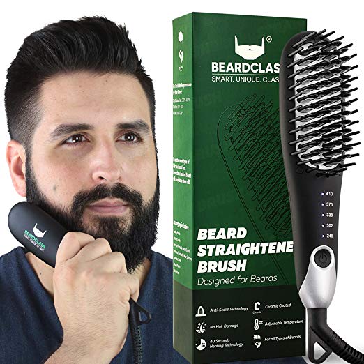 Premium Beard Straightener Heated Brush