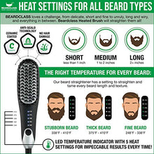 Premium Beard Straightener Heated Brush