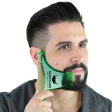 Beard Shaping Tool - 8 in 1 Multi-liner Beard Shaper Template Comb - (Clear Green)