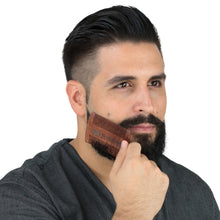 Beard Brush and Wooden Comb Kit - Bonus Mustache Comb and Nose Scissors