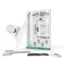 Beard Shaping Tool - 8 in 1 Multi-liner Beard Shaper Template Comb - (Clear)