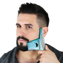Beard Shaping Tool - 8 in 1 Multi-liner Beard Shaper Template Comb - (Clear Blue)