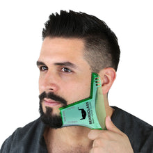 Beard Shaping Tool - 8 in 1 Multi-liner Beard Shaper Template Comb - (Clear Green)