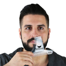 Beard Shaping Tool - 8 in 1 Multi-liner Beard Shaper Template Comb - (Clear)